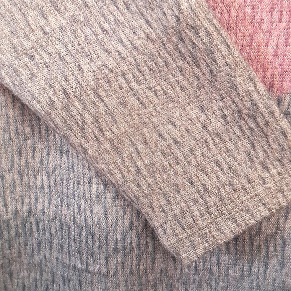 Striped Multicolor Cowl Neck Sweater Size Large - Picture 3 of 8